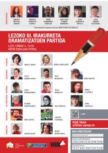 III. ANTZERKI TESTU LABURREN LEHIAKETA KARTELA